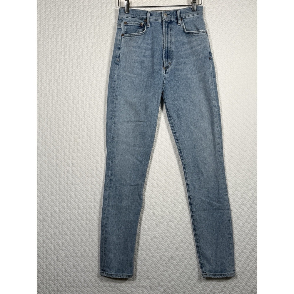 AGOLDE Jeans Womens 27 Pinch Waist Skinny High Rise Tapered Light Wash